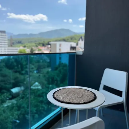 View - Modern Cu Balcon Panoramic Si Lumina Naturala Cu Catre Oras Si Munte